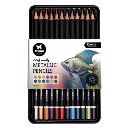 Studio Light Artist Quality Metallic Pencils – metallivärikynät (12 kpl)