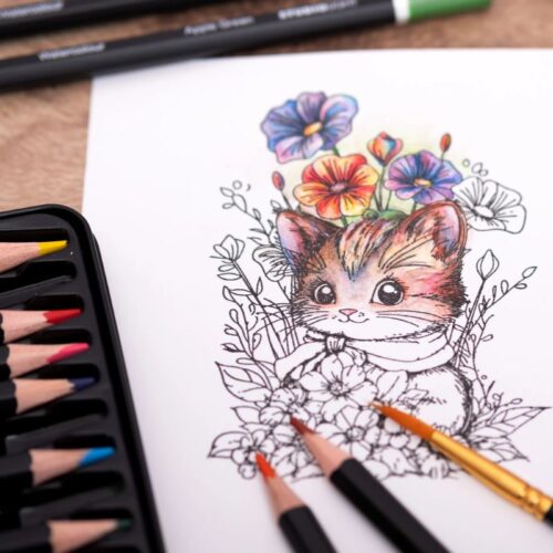 Studio Light Artist Quality Watercolor Pencils – vesivärikynät (12 kpl) - Bild 2