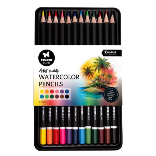 Studio Light Artist Quality Watercolor Pencils – vesivärikynät (12 kpl)
