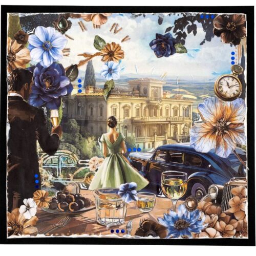 Studio Light Collage Paper Pad – Oldtimer Chique paperilehtiö 20 x 20 cm - Image 2