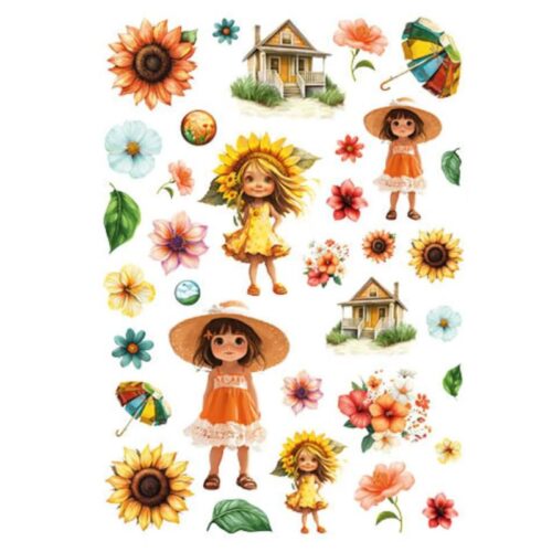 Studio Light Collage Paper Elements – Summer Beauty leikekuvat (34 kpl)