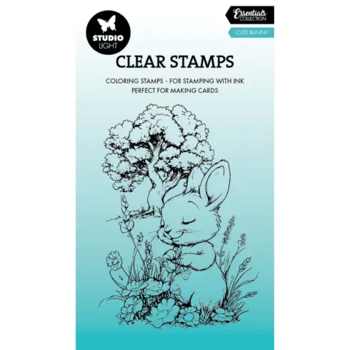 Studio Light Coloring Clear Stamp – Cute Bunny leimasin