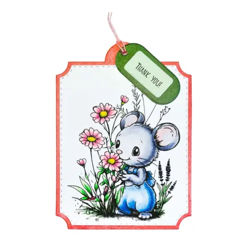 Studio Light Coloring Clear Stamp – Little Mouse leimasin - Bild 2