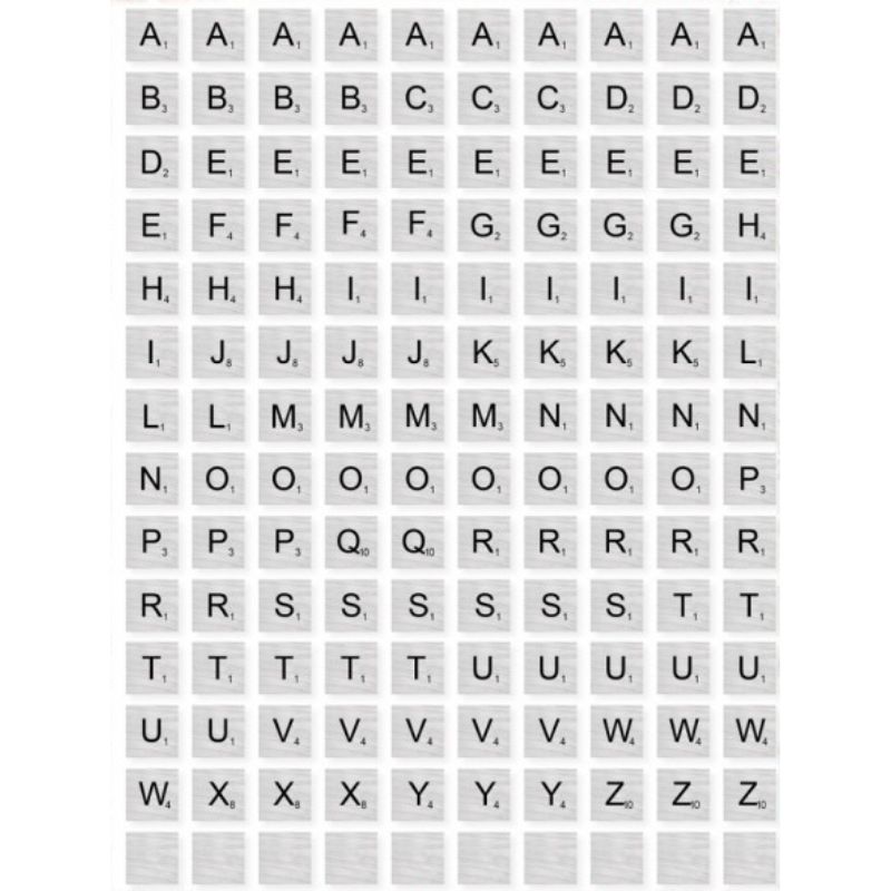 Yvonne Creations – Wooden Letters Grey leikekuvat (140 kpl)