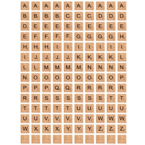 Yvonne Creations – Wooden Letters Wood leikekuvat (140 kpl)
