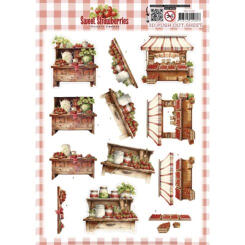 Berrie’s Beauties 3D-arkki – Sweet Strawberries Strawberry Sale