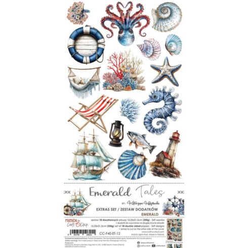 Craft O’Clock – Emerald Tales Extras Set Emerald leikekuvat 15 x 30 cm