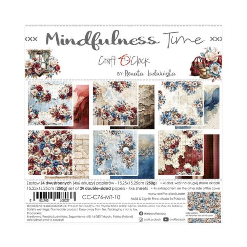 Craft O’Clock – Mindfulness Time paperilajitelma 15 x 15 cm
