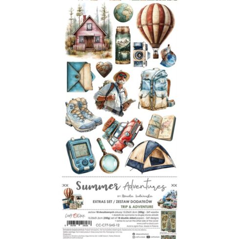 Craft O’Clock – Summer Adventures Extras Set Trip & Adventure leikekuvat 15 x 30 cm
