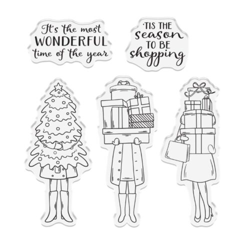 Crafters Companion Stamp – Tis the Season to be Shopping leimasinsetti 1
