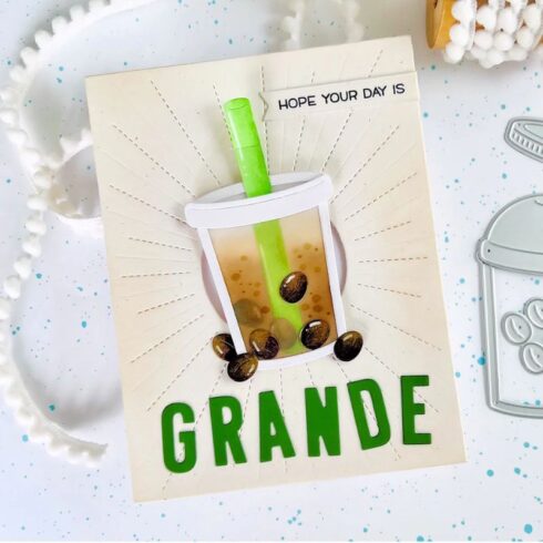 Lawn Fawn stanssi – BUILD A DRINK BUBBLE TEA ADD ON 2