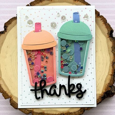 Lawn Fawn stanssi – BUILD A DRINK BUBBLE TEA ADD ON 5