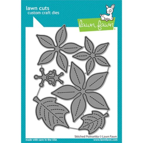 Lawn Fawn stanssi – STITCHED POINTSETTIA