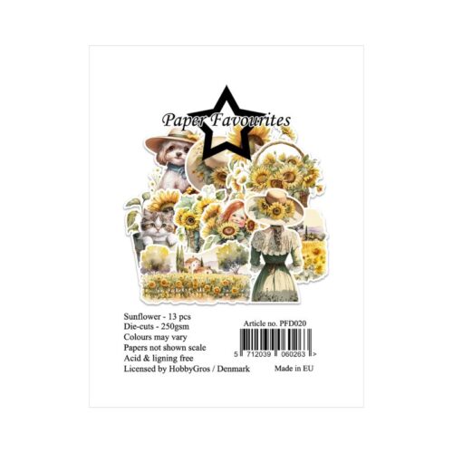 Paper Favourites Die-Cuts – Sunflower leikekuvat (13 kpl) - Image 2