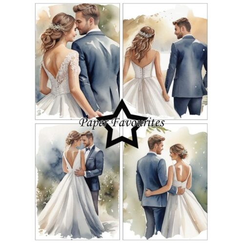 Paper Favourites – Bride & Groom paperilajitelma A6 - Image 2