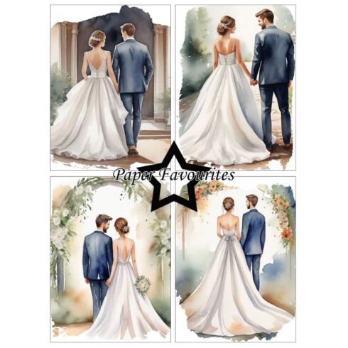 Paper Favourites – Bride Groom paperilajitelma A6 2