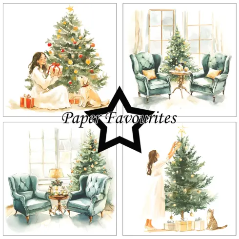 Paper Favourites – Cozy Christmas paperilajitelma 15 x 15 cm