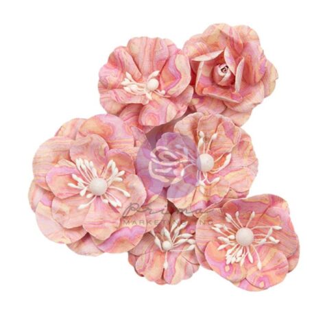 Prima Flowers Strawberry Milkshake – Marbled With Love Paperikukat (6kpl)