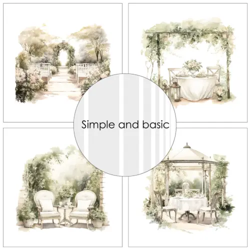 Simple and Basic – A Sense of Romance paperilajitelma 15 x 15 cm - Bild 3