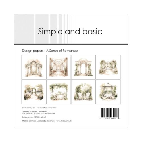 Simple and Basic – A Sense of Romance paperilajitelma 15 x 15 cm
