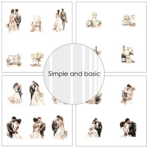 Simple and Basic – All that Love paperilajitelma 15 x 15 cm - Bild 2