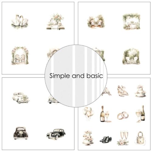 Simple and Basic – All that Love paperilajitelma 15 x 15 cm - Bild 3