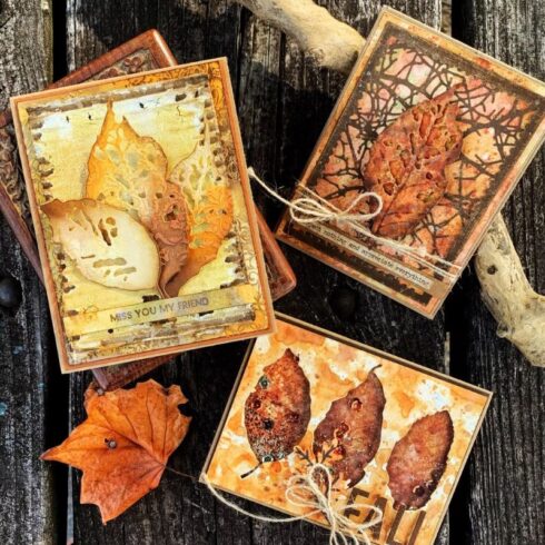 Sizzix Tim Holtz Thinlits stanssi – LEAF FRAGMENTS 4