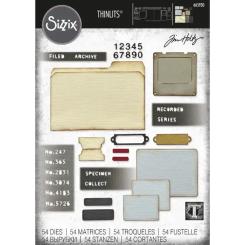 Sizzix Tim Holtz Thinlits stanssi – VAULT SPECIMEN