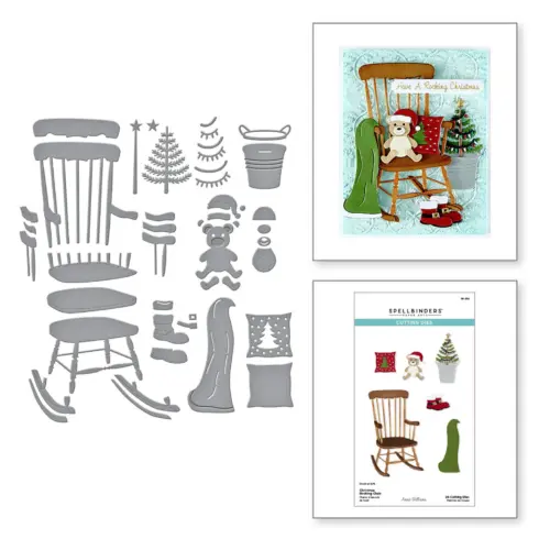 Spellbinders stanssi – CHRISTMAS ROCKING CHAIR3