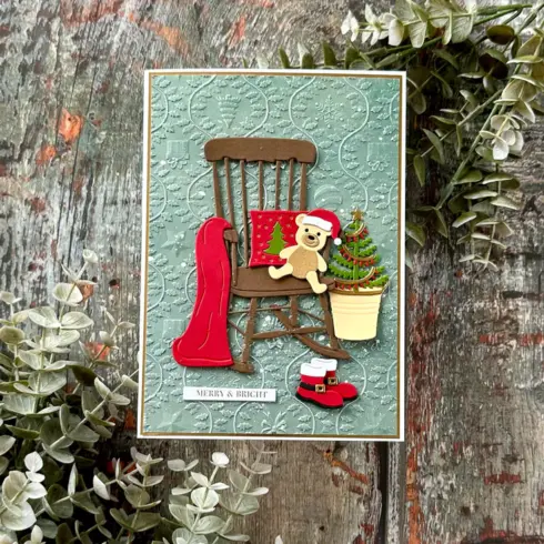 Spellbinders stanssi – CHRISTMAS ROCKING CHAIR6