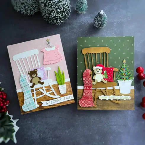 Spellbinders stanssi – CHRISTMAS ROCKING CHAIR7