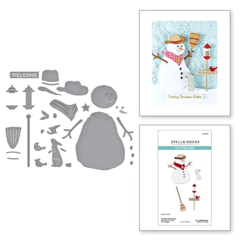 Spellbinders stanssi – COUNTRY SNOWMAN1