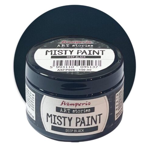 Stamperia Art Stories – Misty Paint Deep Black Maali 150ml