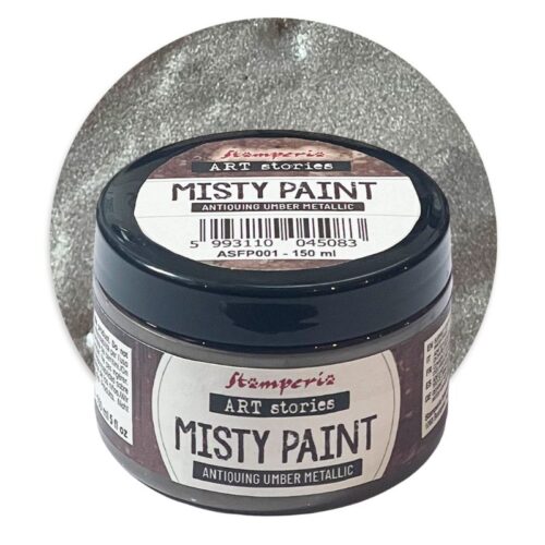 Stamperia Art Stories – Misty Paint Metallic Antique Umber Maali 150ml