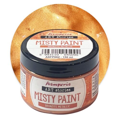 Stamperia Art Stories – Misty Paint Metallic Bronzite Maali 150ml