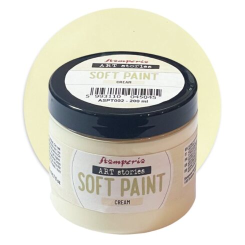 Stamperia Art Stories – Soft Paint Cream Kalkkimaali 200ml