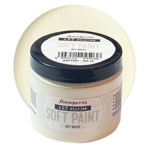 Stamperia Art Stories – Soft Paint Off White Kalkkimaali 200ml