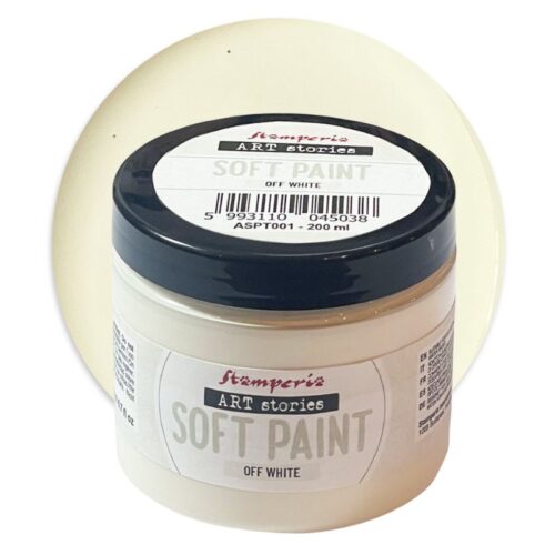 Stamperia Art Stories – Soft Paint Off White Kalkkimaali 200ml