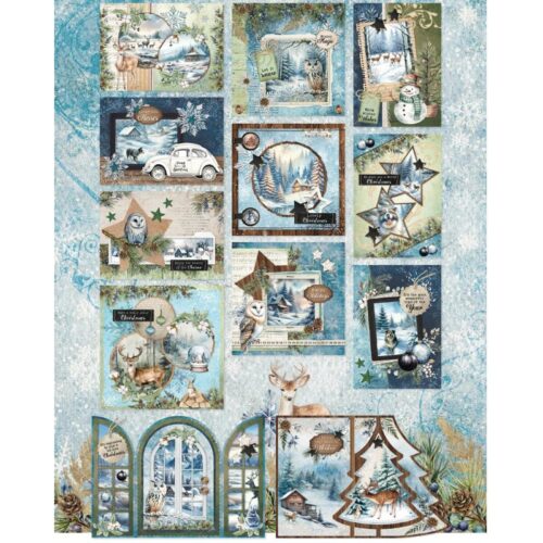 Studio Light Card Making Paper Pad – Winter Wonderland paperilehtiö (A4) - Bild 2