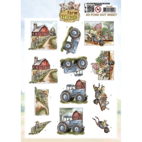 Yvonne Creations 3D-arkki – Farm Friends Farmyard