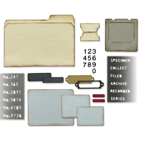 Sizzix Tim Holtz Thinlits stanssi – VAULT SPECIMEN - Image 4