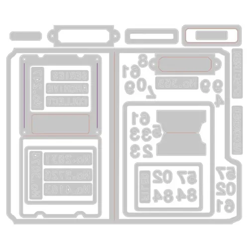 Sizzix Tim Holtz Thinlits stanssi – VAULT SPECIMEN - Image 5