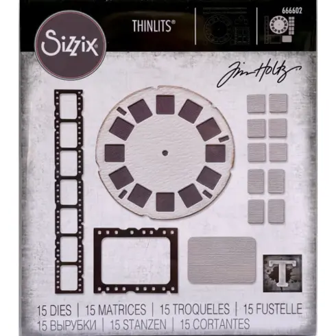Sizzix Tim Holtz Thinlits stanssi – VAULT PICTURE SHOW