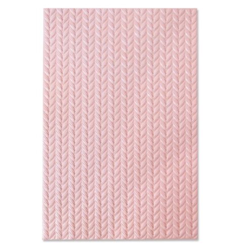 Sizzix 3D kohokuviointikansio Texture Impressions – KNITTED A6 1