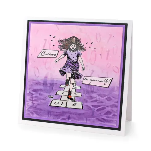 Andy Skinner Rubber Stamp – Believe In Yourself leimasinsetti3
