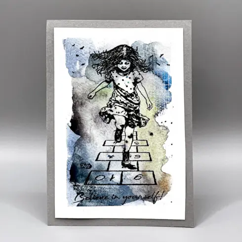Andy Skinner Rubber Stamp – Believe In Yourself leimasinsetti6