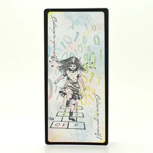 Andy Skinner Rubber Stamp – Believe In Yourself leimasinsetti7
