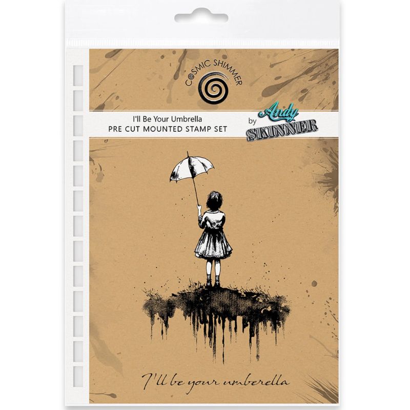Andy Skinner Rubber Stamp – I'll Be Your Umbrella leimasinsetti