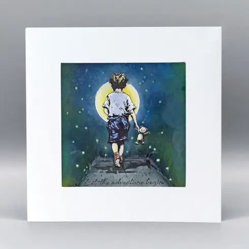 Andy Skinner Rubber Stamp – Let The Adventure Begin leimasinsetti5