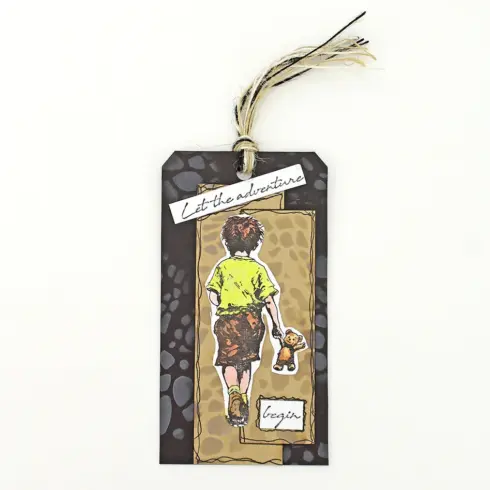 Andy Skinner Rubber Stamp – Let The Adventure Begin leimasinsetti6